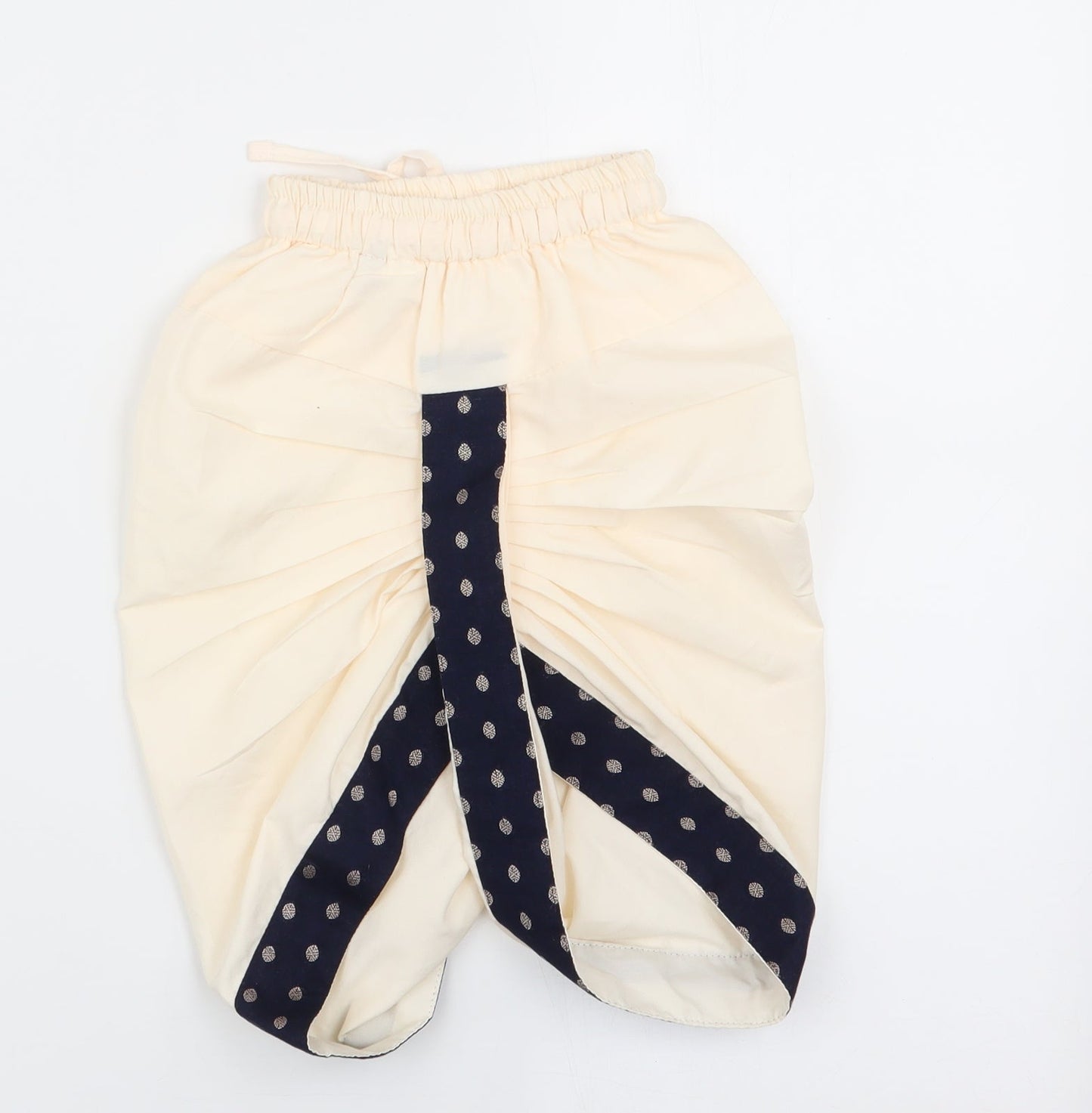 Preworn Girls Ivory   Jogger Trousers Size 9-12 Months