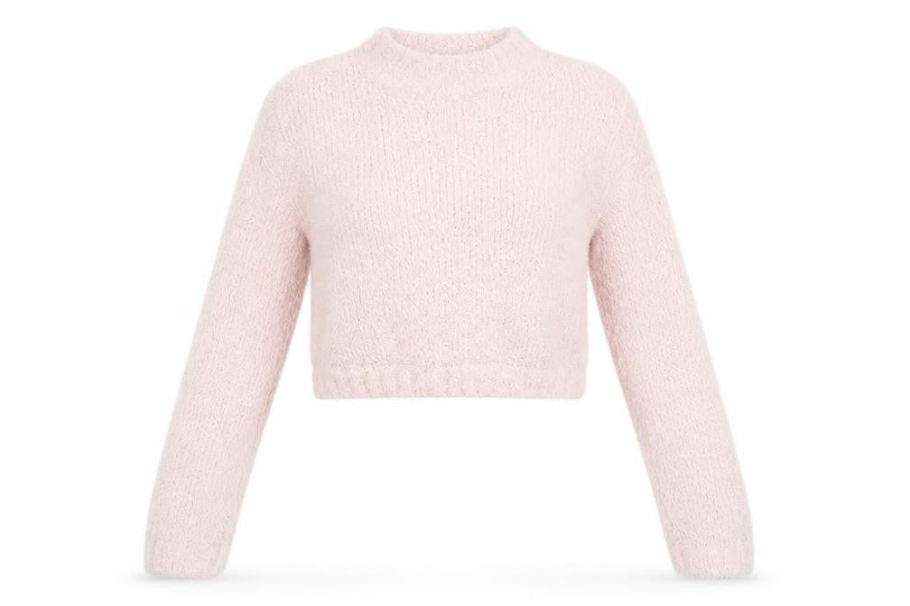 Womens UK Size 4 Divided Pink Pullover Jumper