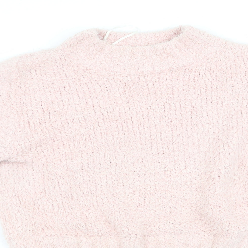 Womens UK Size 4 Divided Pink Pullover Jumper