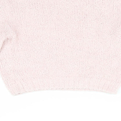 Womens UK Size 4 Divided Pink Pullover Jumper