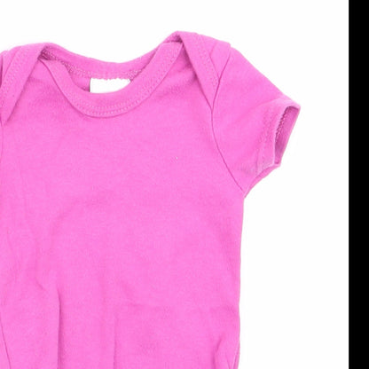 Laura Ahsley Girls Pink   Romper One-Piece Size 0-3 Months