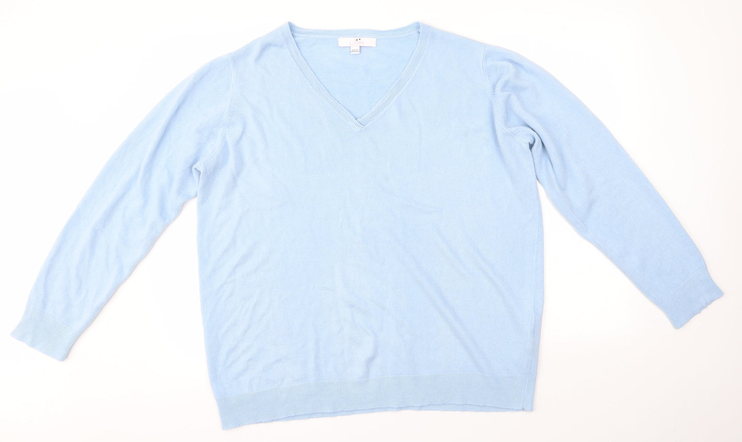 Womens UK Size 20 JULIPA Blue Pullover Jumper