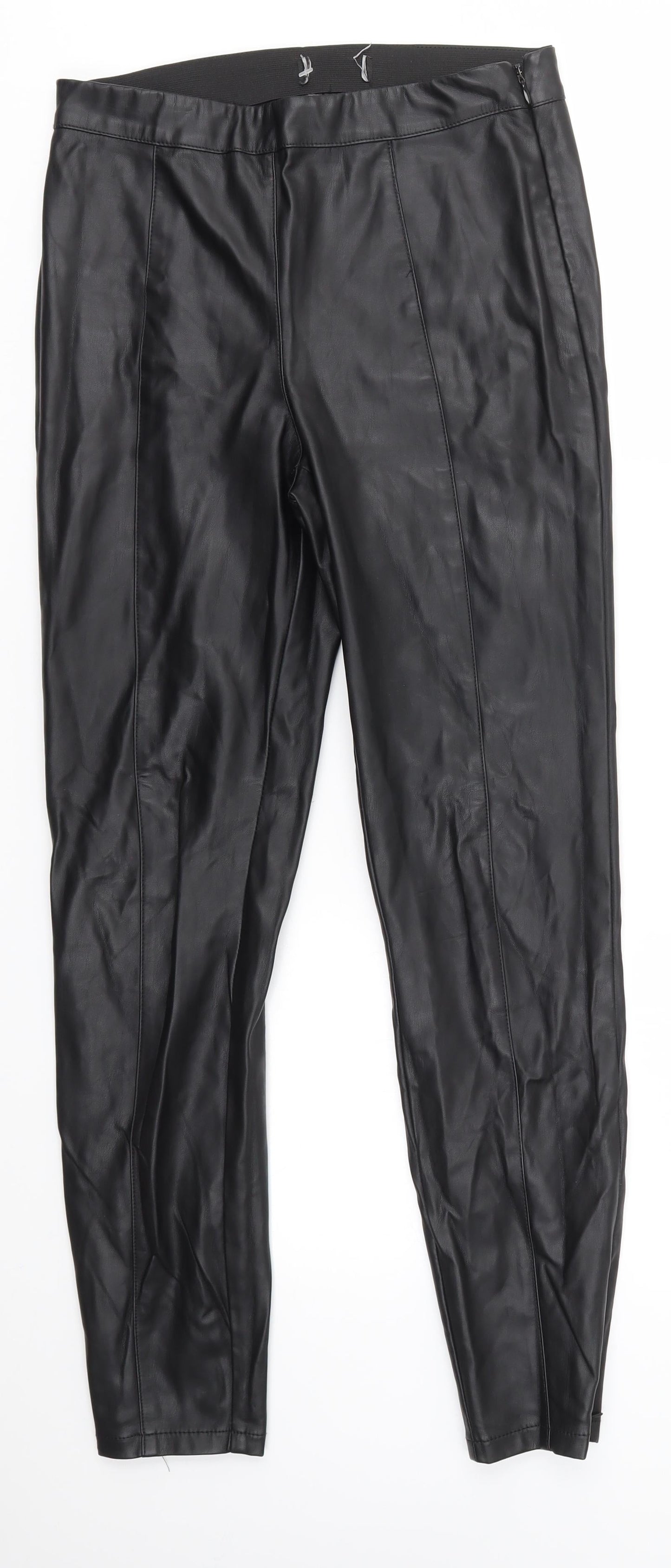 Womens UK Size 8 NEXT Regular Fit  Black Trousers