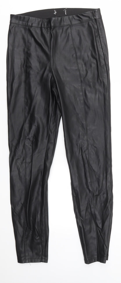 Womens UK Size 8 NEXT Regular Fit  Black Trousers