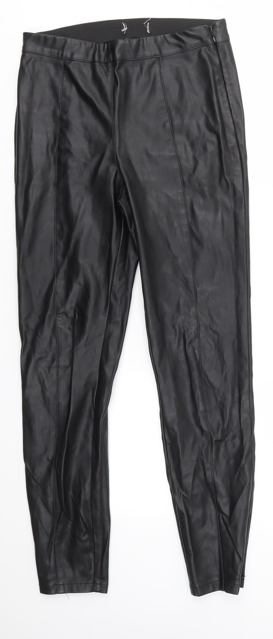 Womens UK Size 8 NEXT Regular Fit  Black Trousers