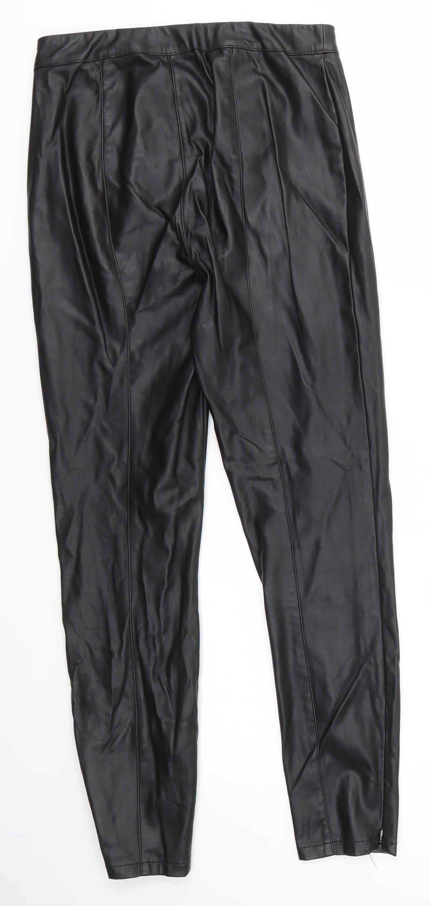 Womens UK Size 8 NEXT Regular Fit  Black Trousers