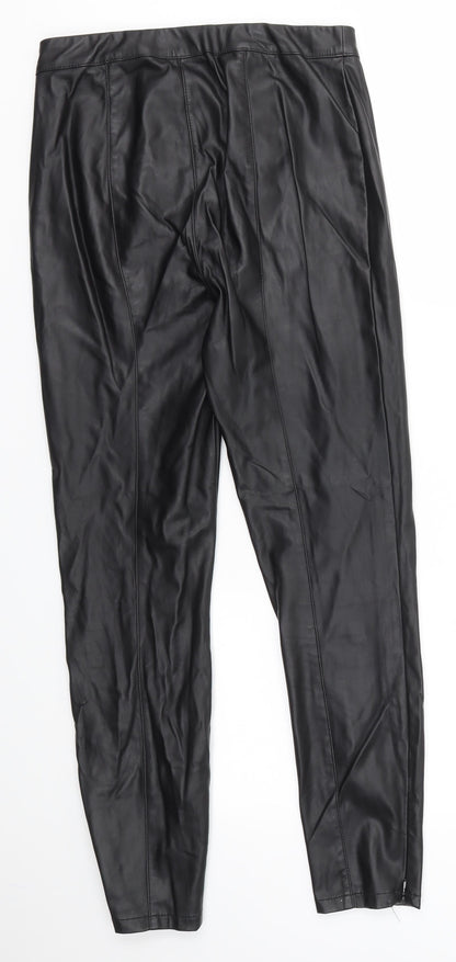 Womens UK Size 8 NEXT Regular Fit  Black Trousers