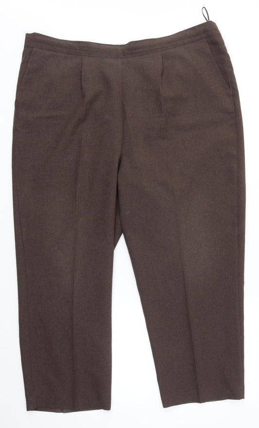 Bonmarché Womens Brown   Dress Pants Trousers Size 20 L24 in