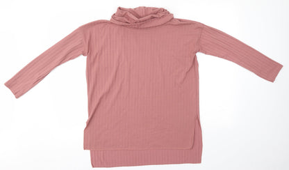 Womens UK Size 12 Select Pink Basic Blouse