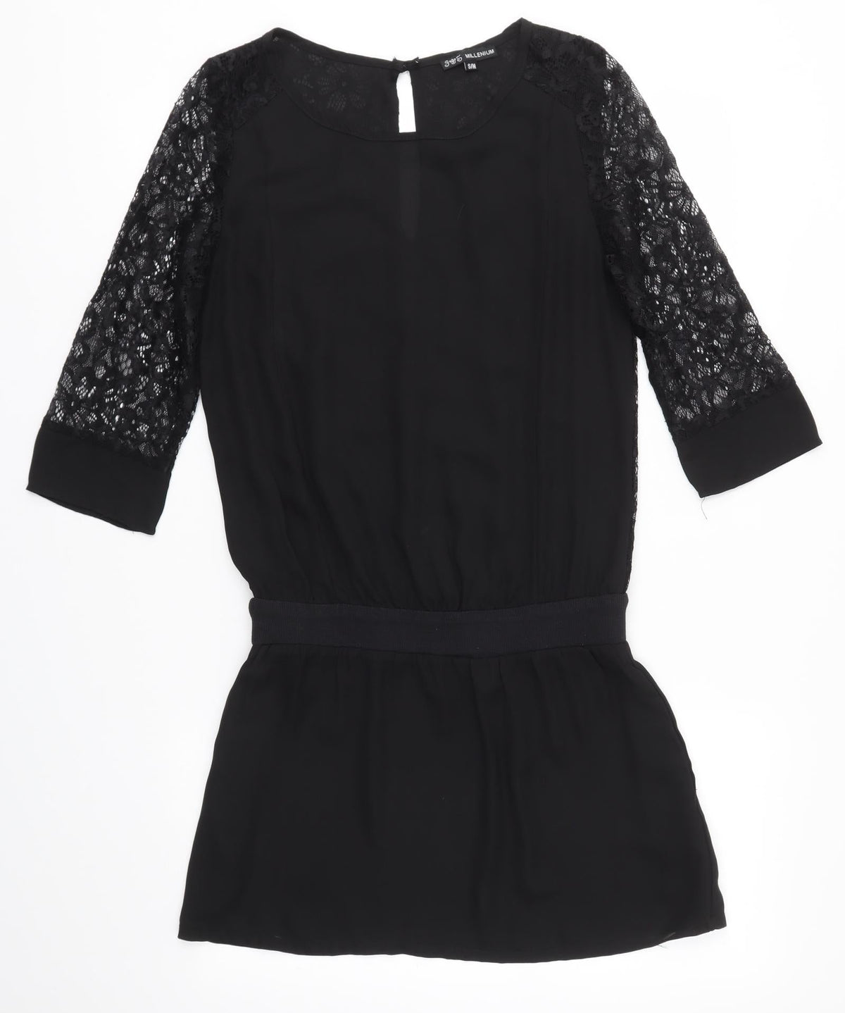 Additional front view of Millenium women’s black a-line, size S