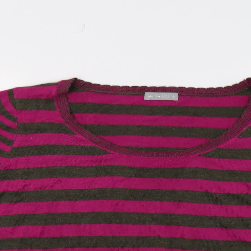 Womens UK Size 16 M&S Pink Pullover Jumper