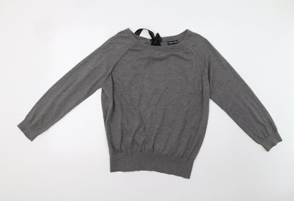 Myleene Womens Grey   Pullover Jumper Size 12  - Open Back