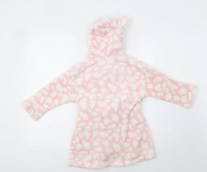 Billy&Millie Girls Pink Animal Print  Kimono Robe Size 3-4 Years