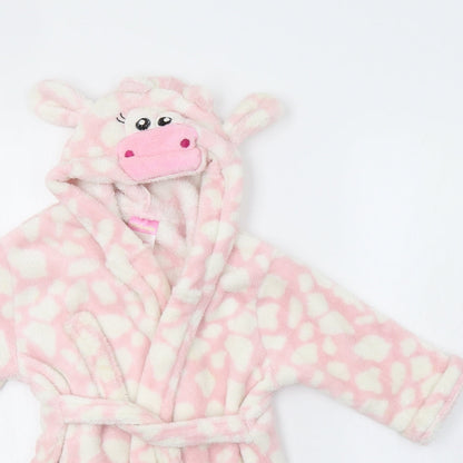 Billy&Millie Girls Pink Animal Print  Kimono Robe Size 3-4 Years