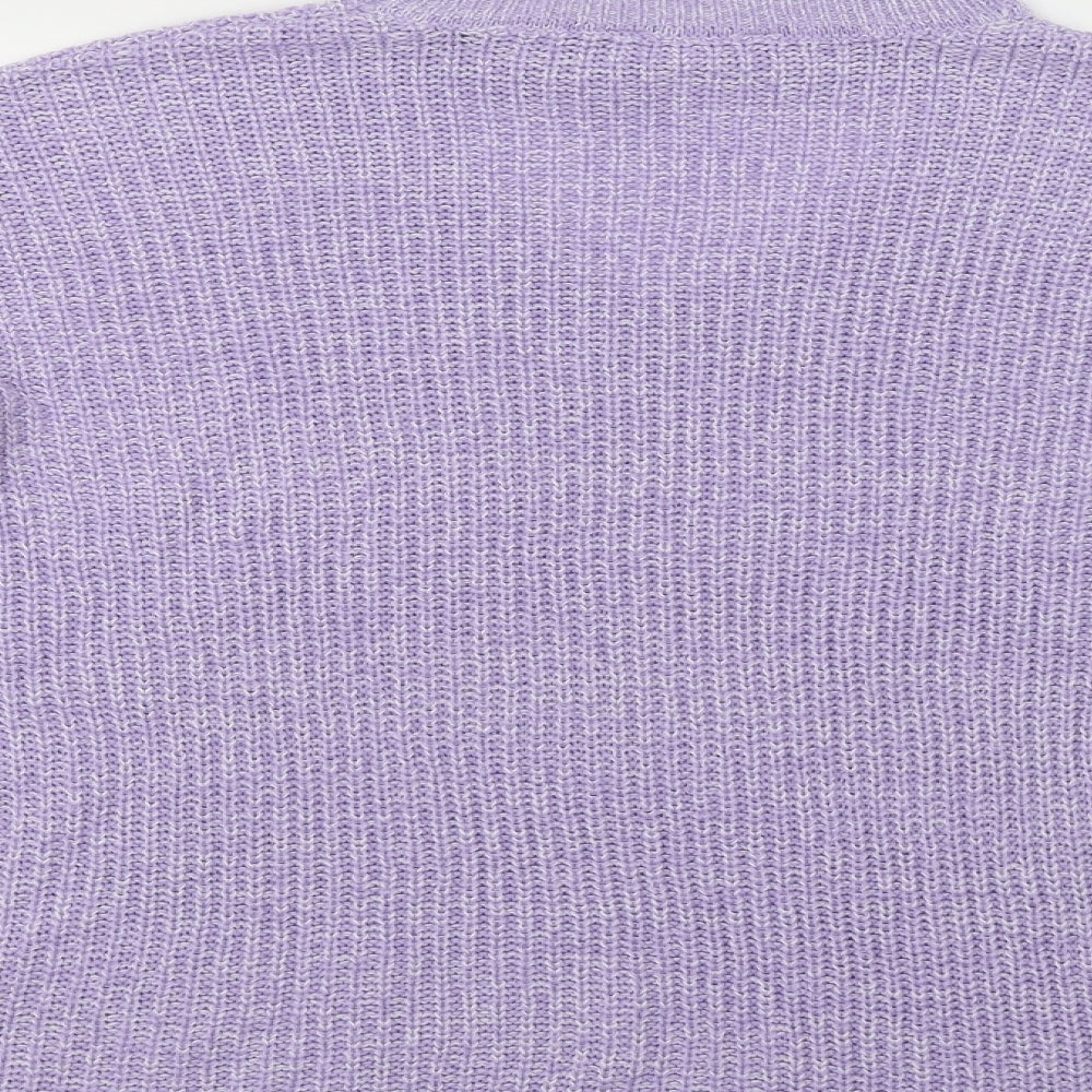 Womens UK Size L Pep&Co Purple Pullover Jumper