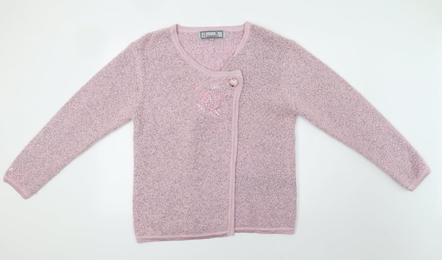 Amolretti Womens Pink   Cardigan Jumper Size XL