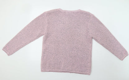 Amolretti Womens Pink   Cardigan Jumper Size XL