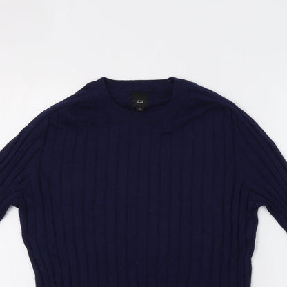 Womens UK Size L River Island Blue Pullover Jumper
