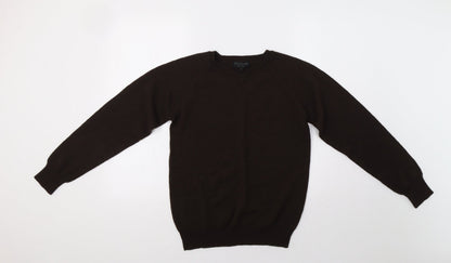 Additional front view of Petroleum women’s brown jumper, size L
