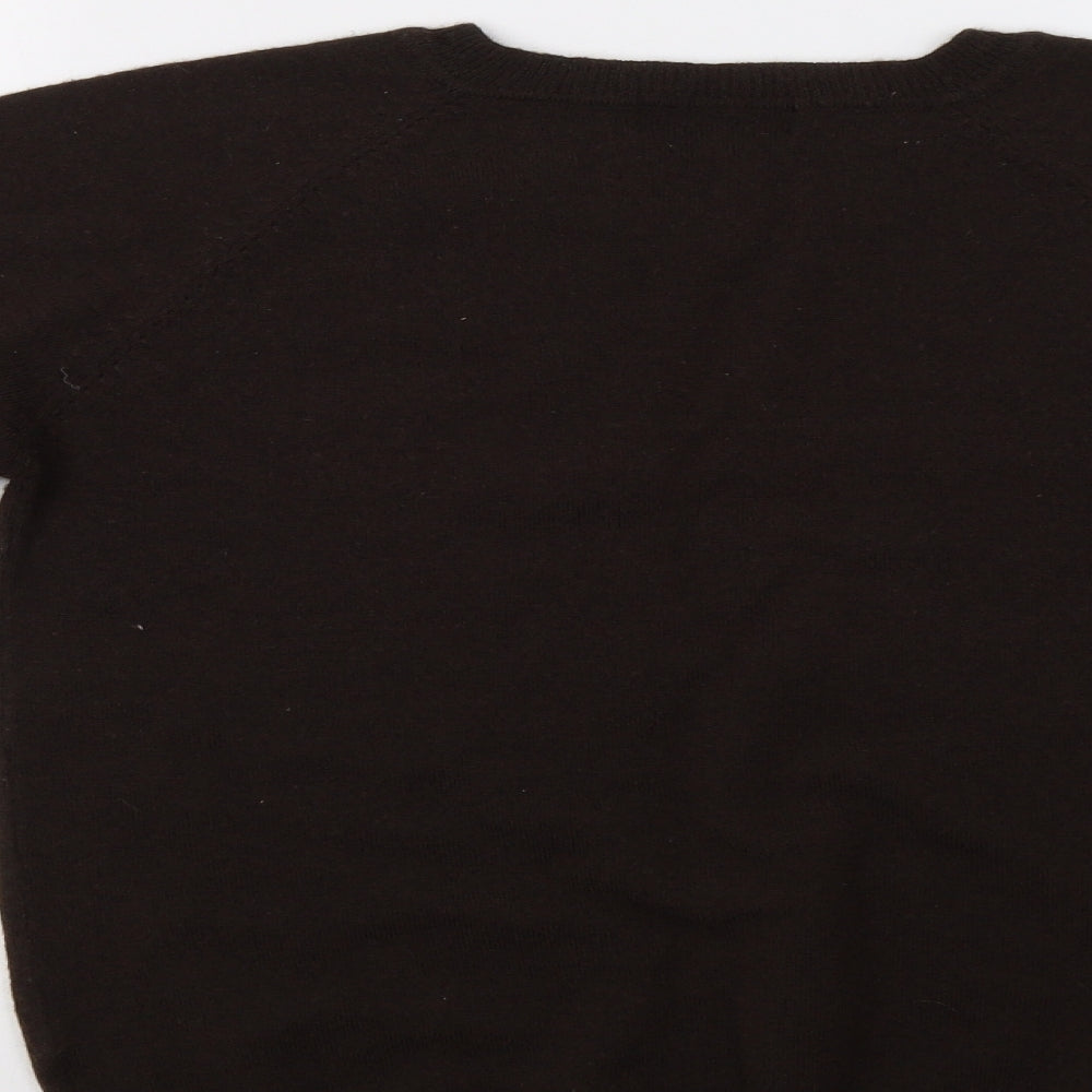 Brand and care label for Petroleum women’s brown jumper, size L