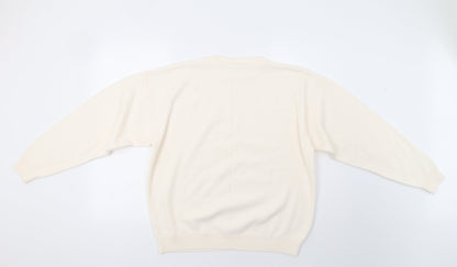 BHS Womens Ivory   Pullover Jumper Size L