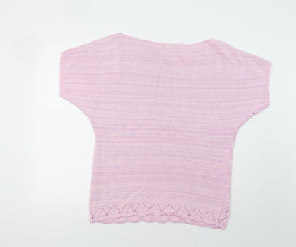 One Touch Womens Pink   Pullover Jumper Size M