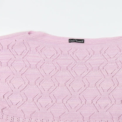 One Touch Womens Pink   Pullover Jumper Size M