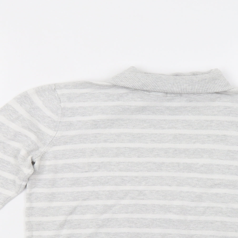 Gap Womens Grey Striped  Pullover Jumper Size XS