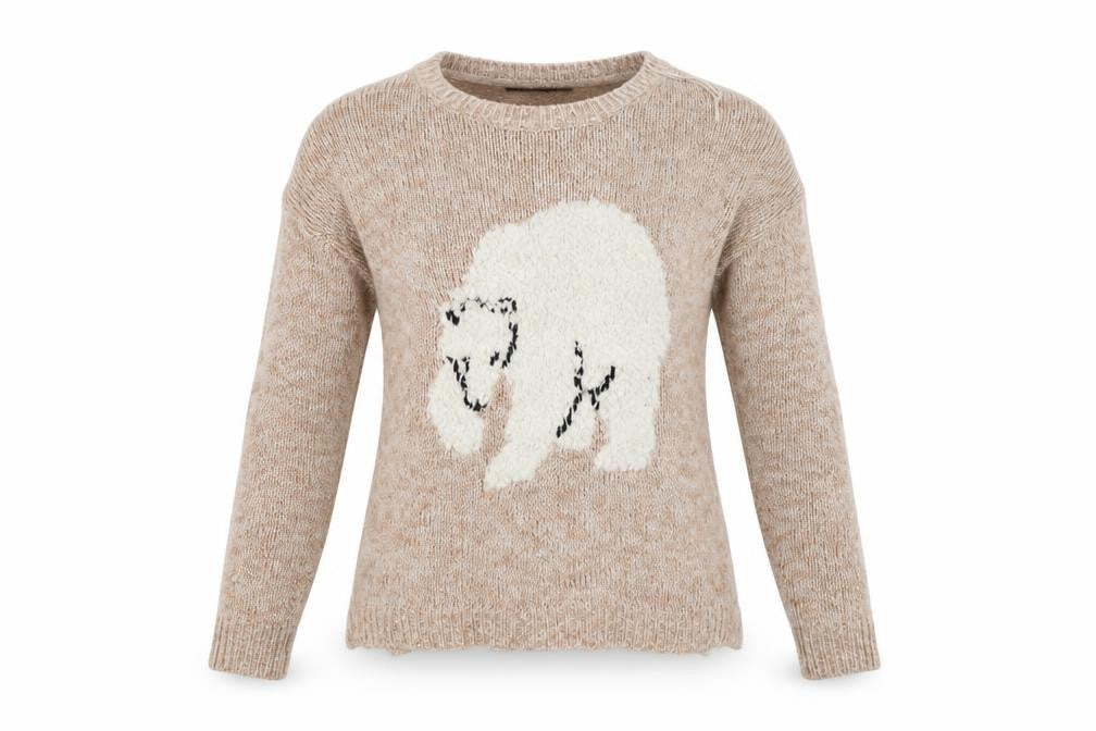 Womens UK Size 10 Internacionale Beige Pullover Jumper