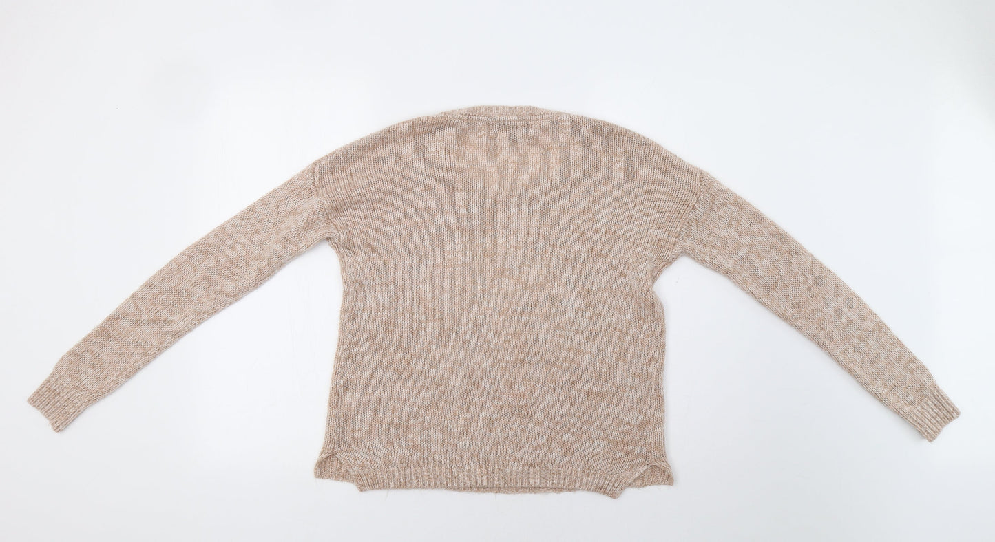 Womens UK Size 10 Internacionale Beige Pullover Jumper