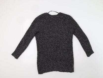 Primark Womens Grey   Overcoat Coatigan Size 10