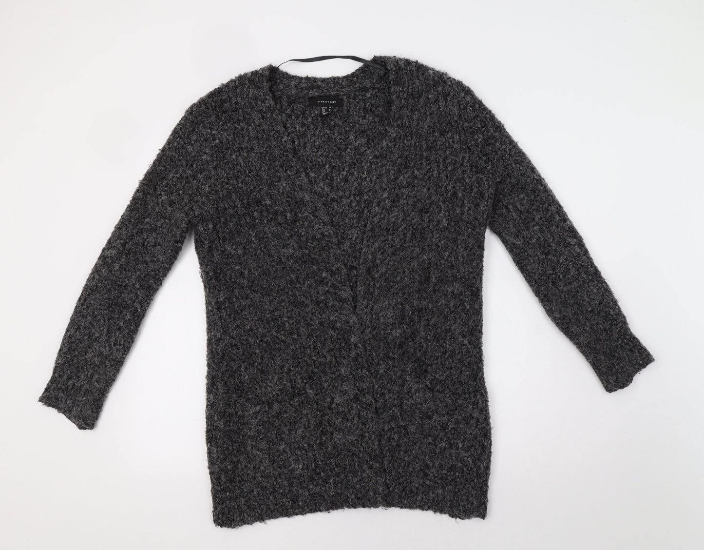 Primark Womens Grey   Overcoat Coatigan Size 10