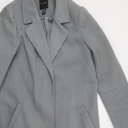 Womens UK Size 10 New Look Grey Motorcycle Jacket