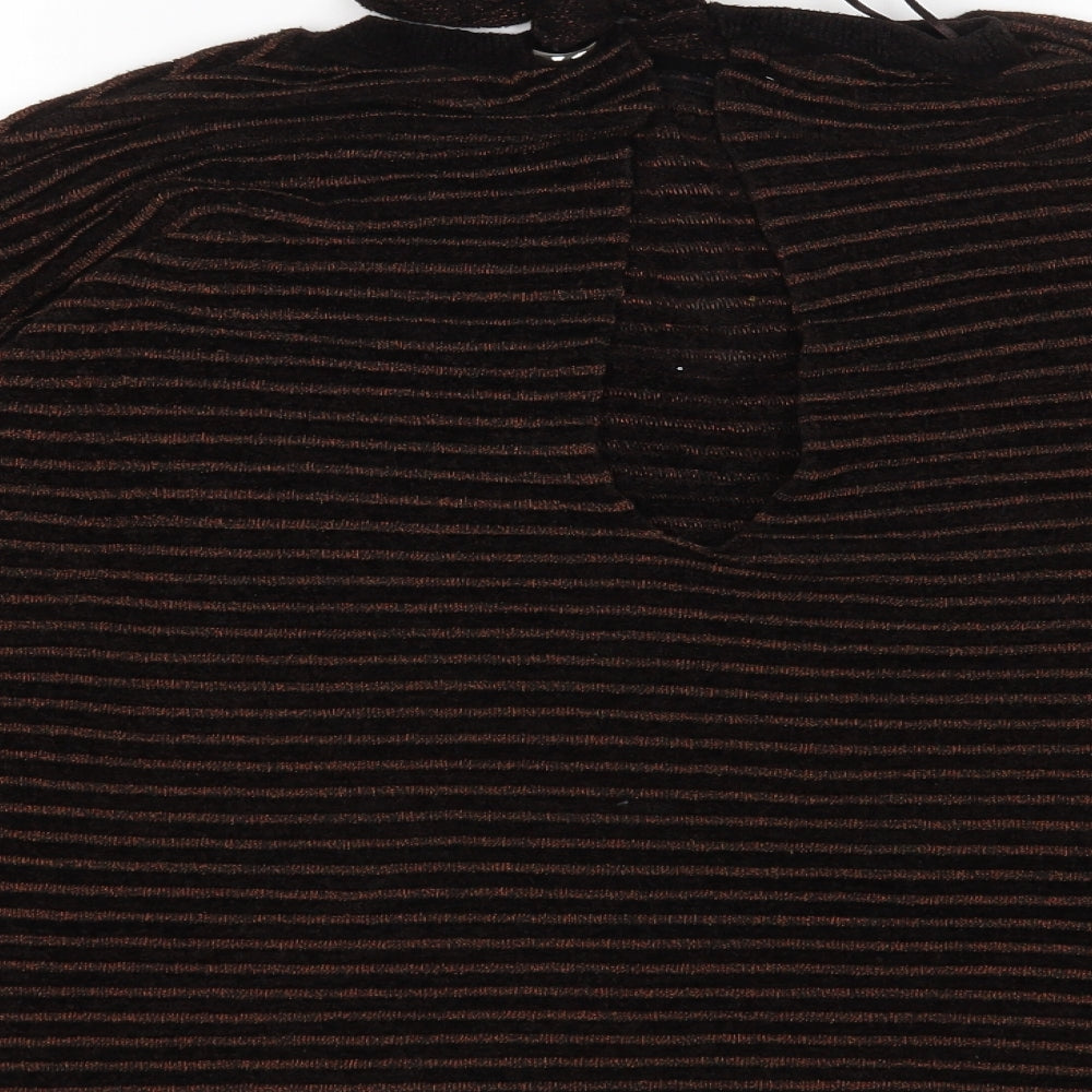Womens UK Size M Mango Brown Pullover Jumper