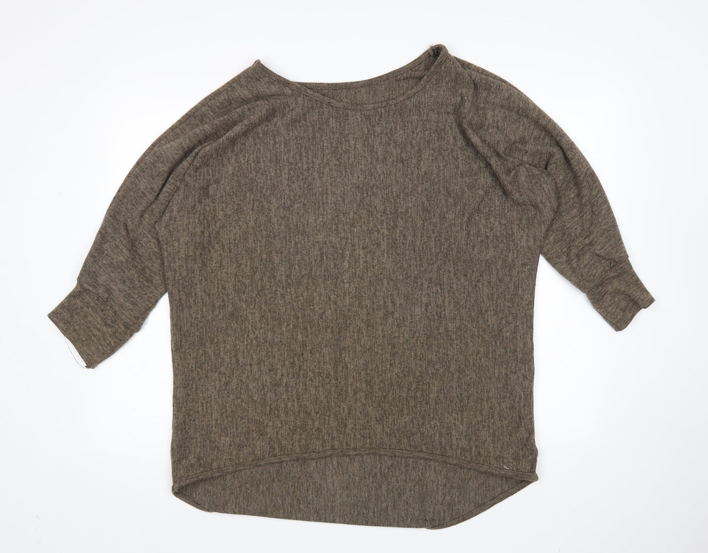 Womens UK Size 12 Preworn Brown Pullover Jumper