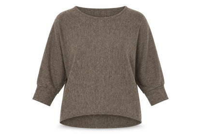 Womens UK Size 12 Preworn Brown Pullover Jumper