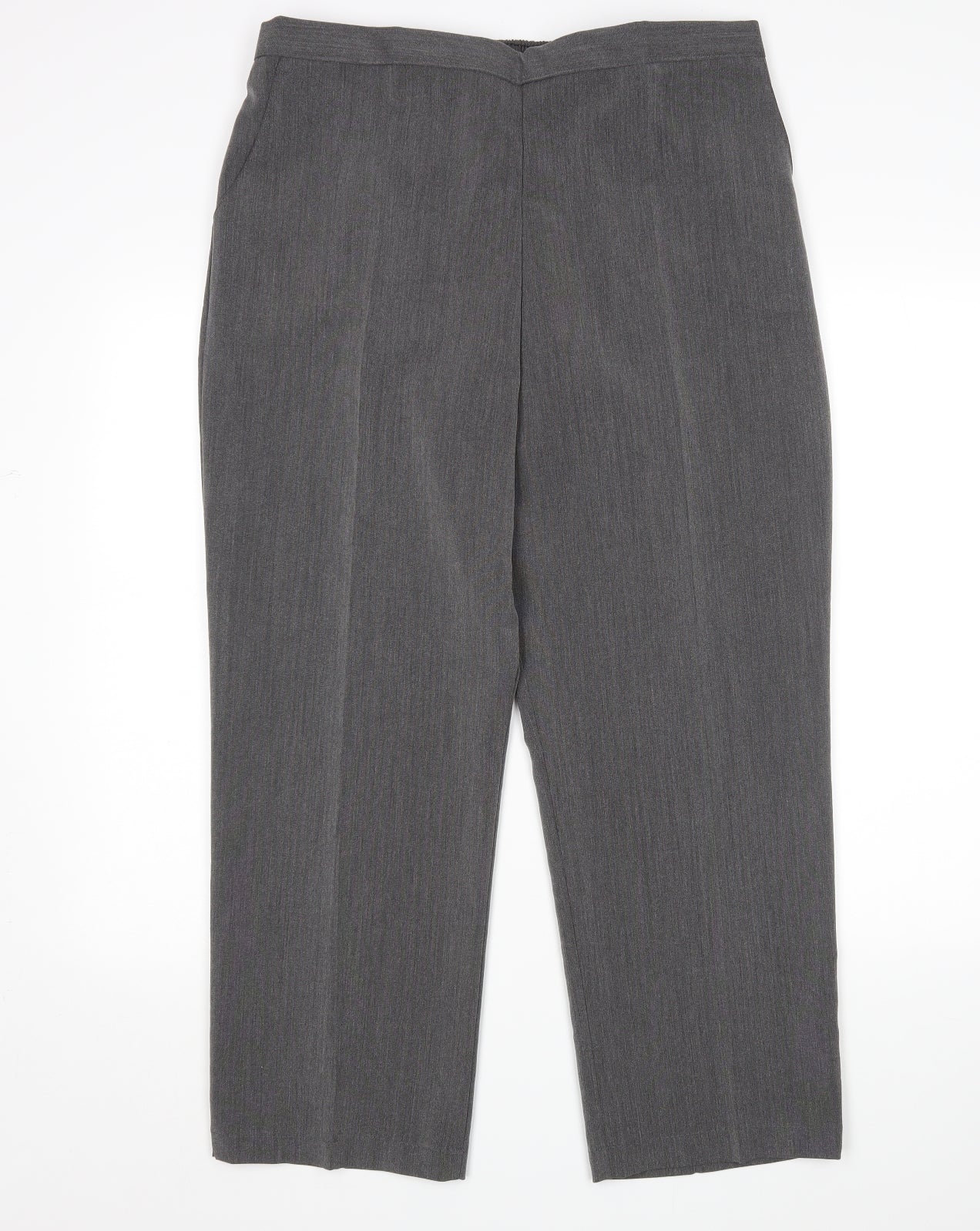 Womens UK Size 20 Preworn Regular Fit  Grey Trousers