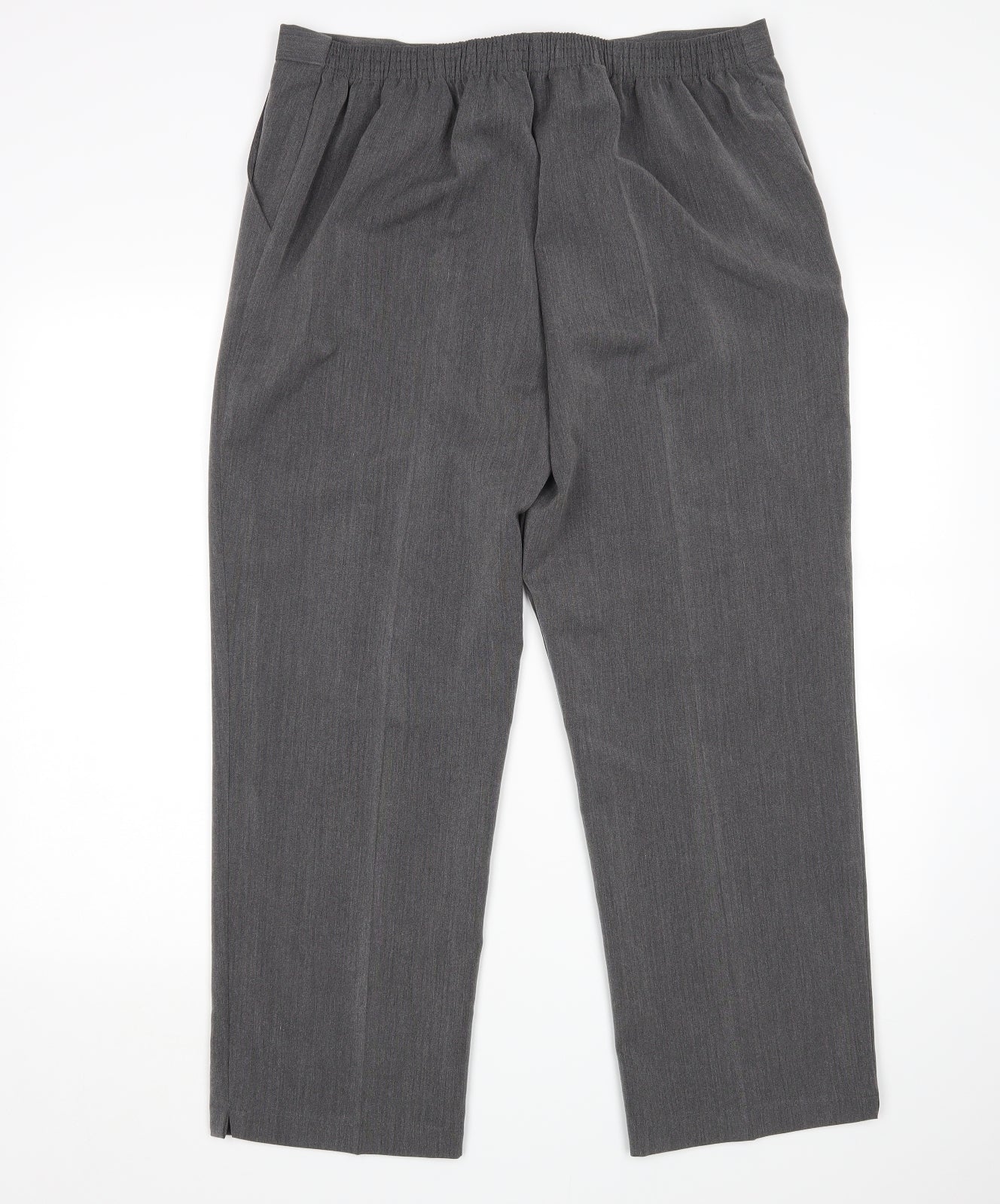 Womens UK Size 20 Preworn Regular Fit  Grey Trousers