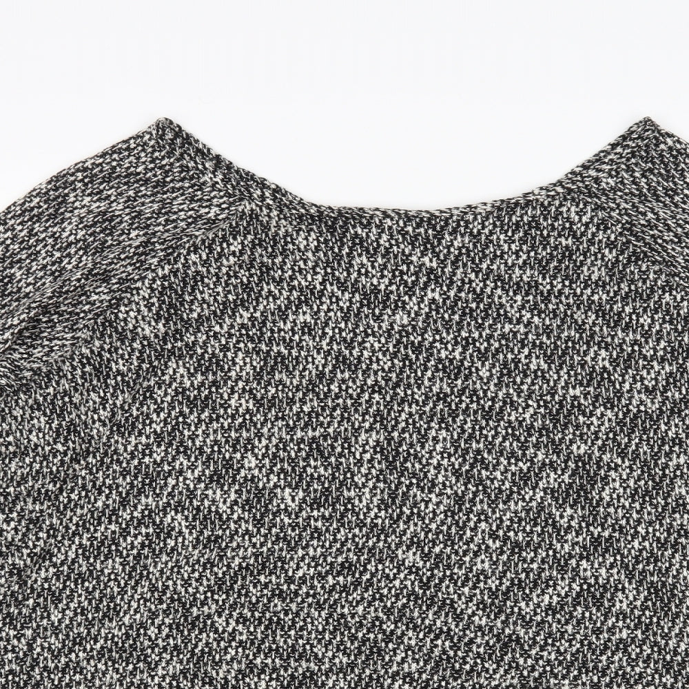 Close-up detail of Green Envolpe women’s multicoloured jumper, size 2XL