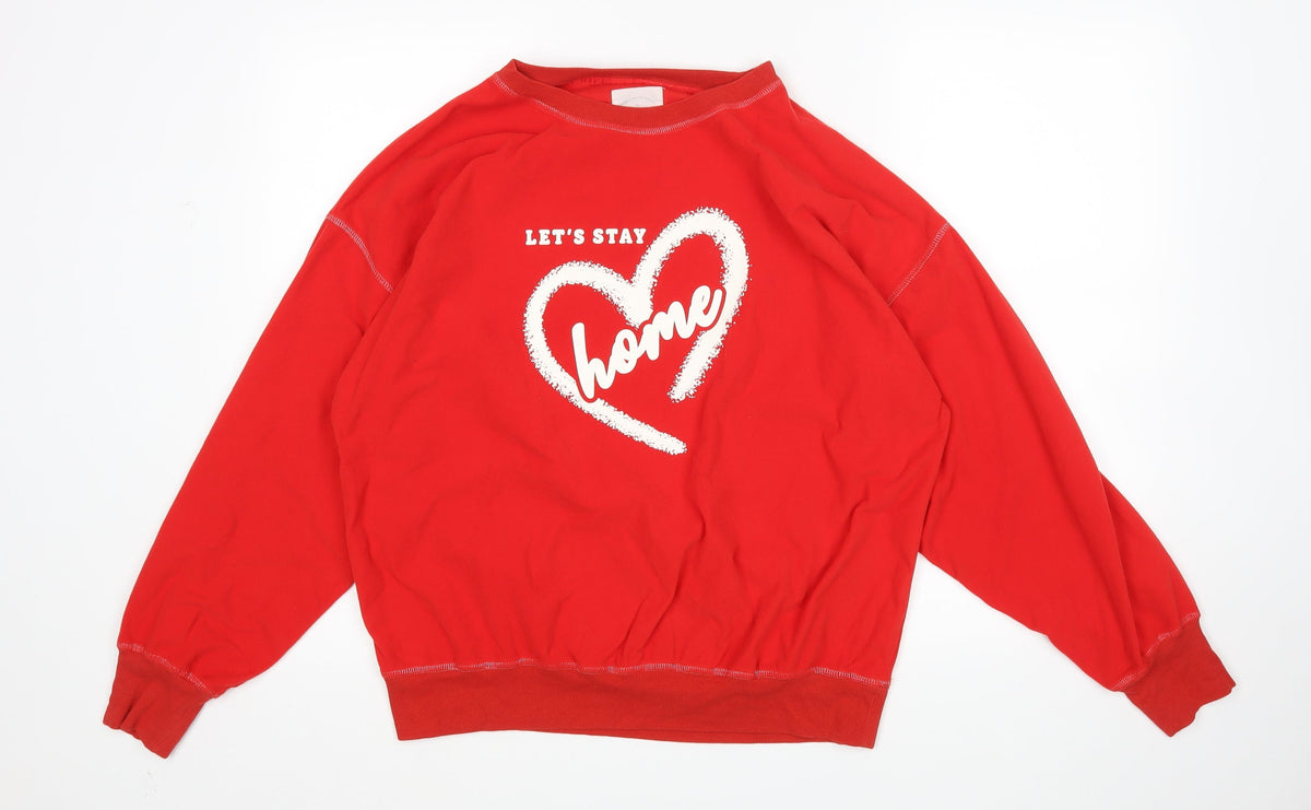 Additional front view of Next women’s red top pyjama top, size S