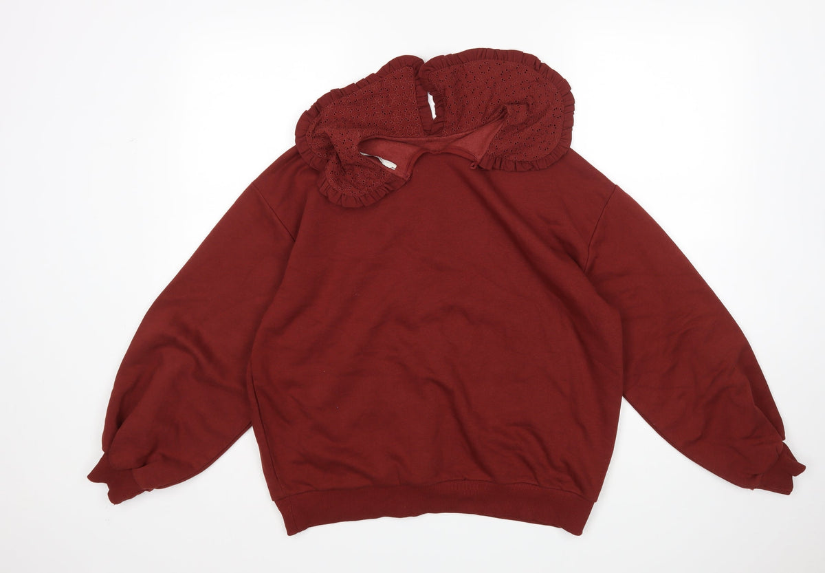 Back view of George women’s brown pullover sweatshirt, size M