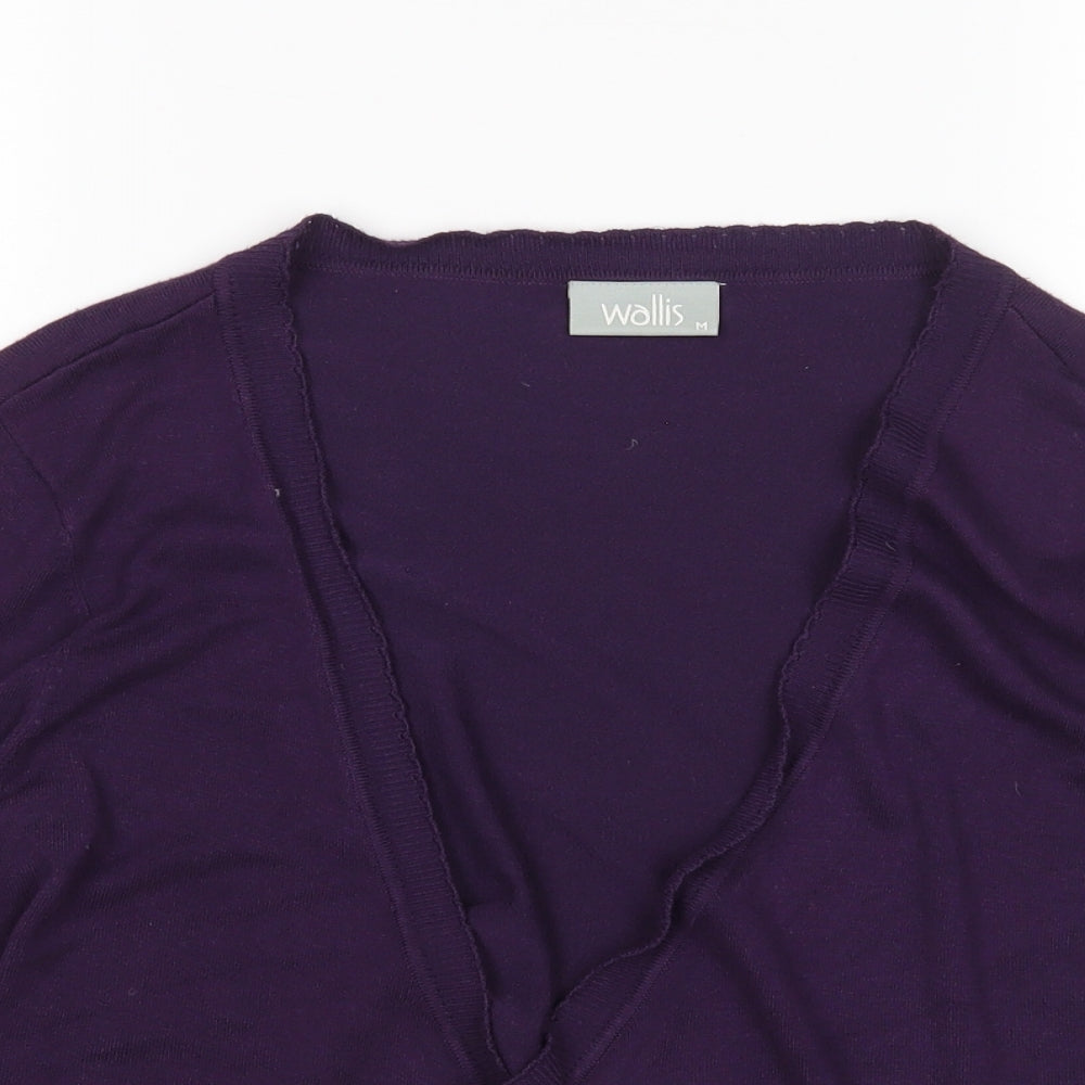 Womens UK Size M Wallis Purple Cardigan Jumper
