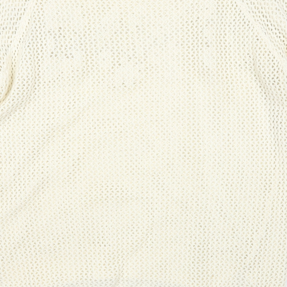 Womens UK Size 10 Warehouse Beige Pullover Jumper