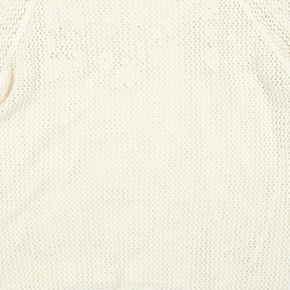 Womens UK Size 10 Warehouse Beige Pullover Jumper