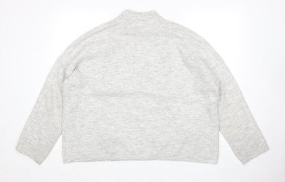 Womens UK Size L Peacocks Grey Pullover Jumper