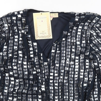 Maya Womens Blue   Cardigan Jumper Size 8