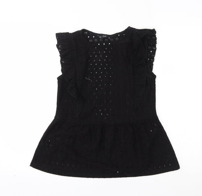 F&F Womens Black   Basic Blouse Size 6