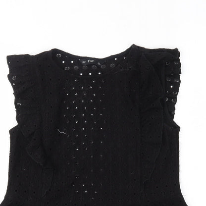 F&F Womens Black   Basic Blouse Size 6