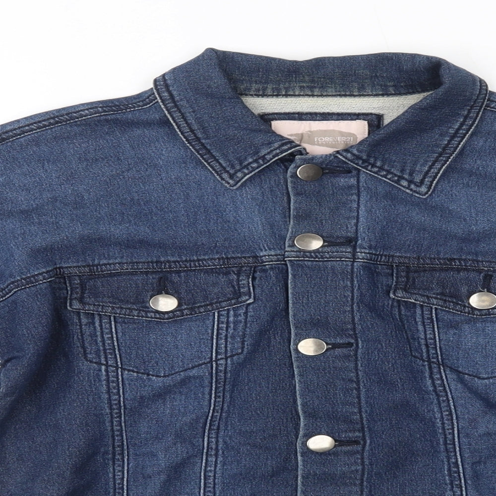 Womens UK Size S FOREVER 21 Blue Jacket