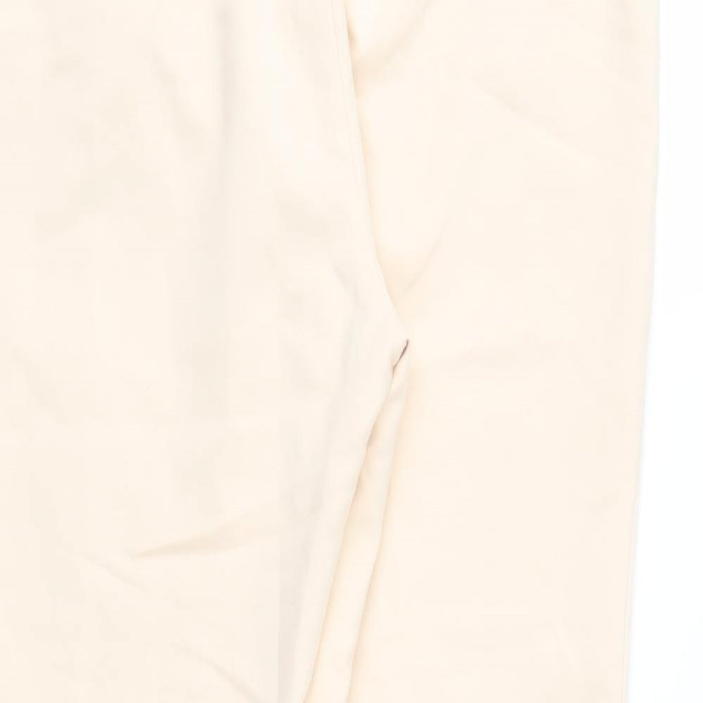 Womens UK Size L Zara Regular Fit  Beige Trousers
